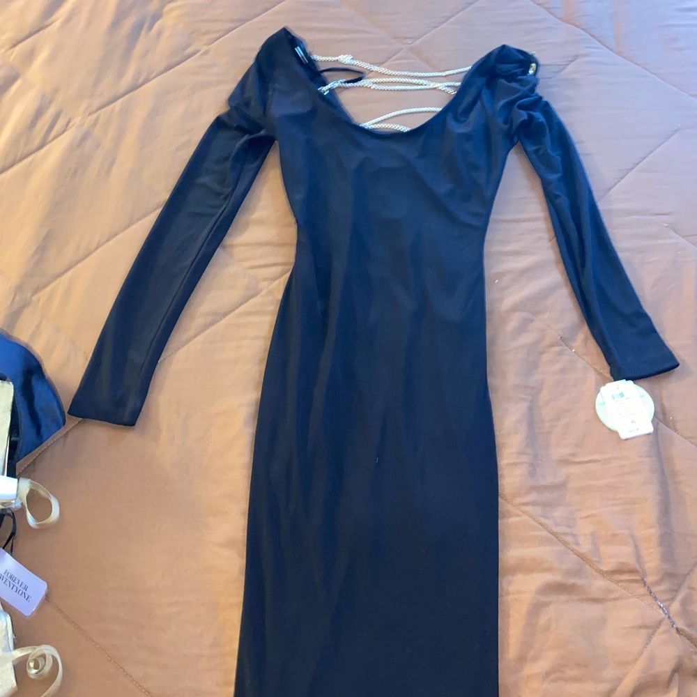 Black chains dress